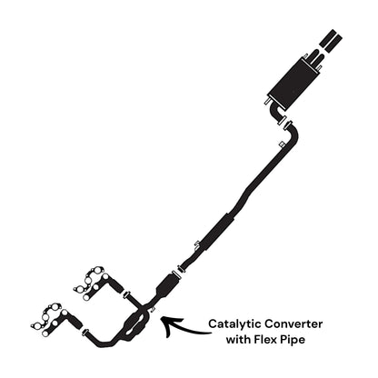 Lexus ES300 3.0L (1997) Catalytic Converter With Flex Pipe