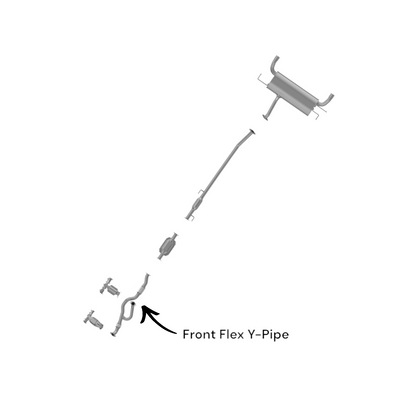 Hyundai Tucson 2.7L (2005-2008) FWD V6 Front Flex Y-Pipe