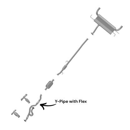 Kia Sportage 2.7L (2009, 2010) (AWD) Y-Pipe with Flex