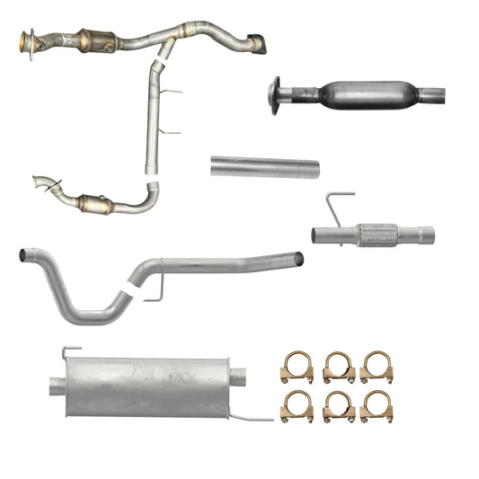 Ford F-150 3.5L (2011-2014) (Turbo) (163.0" Wheelbase) Catalytic Converters, Resonator, Pipe , Flex Pipe, Muffler and Tail pipe
