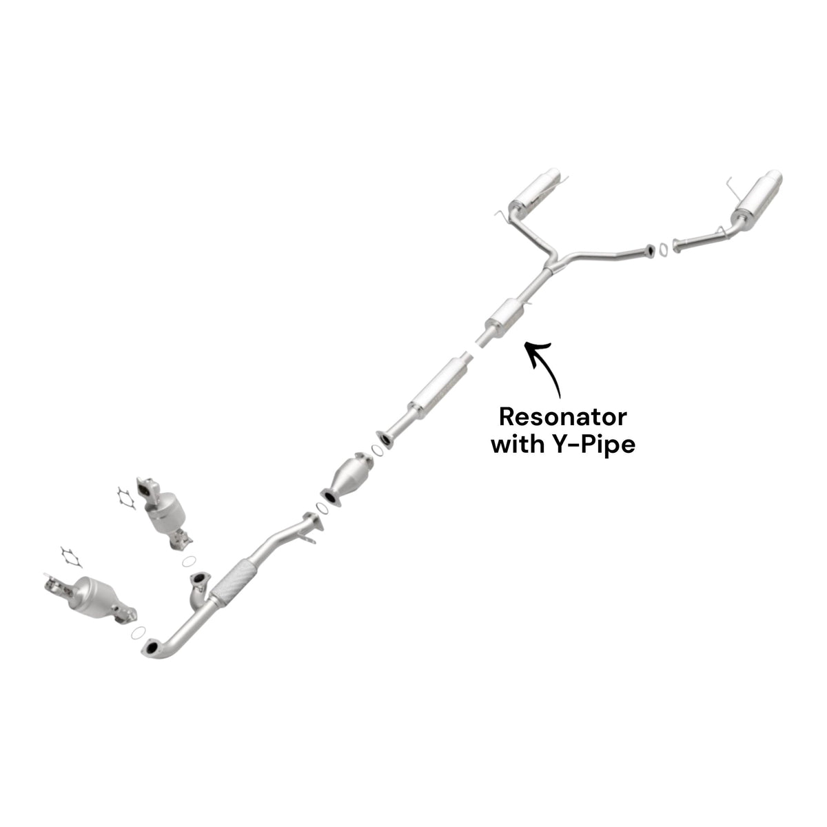 Acura TL 3.5L (2007,2008) (Type S Model) Resonator With Y-Pipe