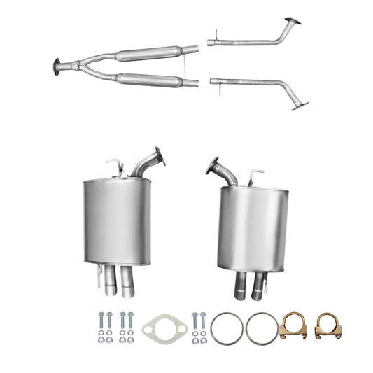 Infiniti M45 4.5L (2006-2010) Y pipe Resonator, Left And Right Side Muffler.