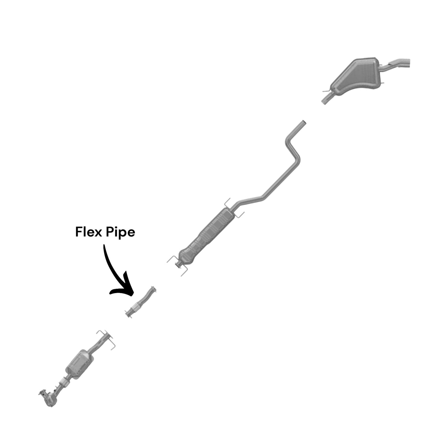 Saab 9-5 2.3L (1999-2009) Turbo Flex Pipe