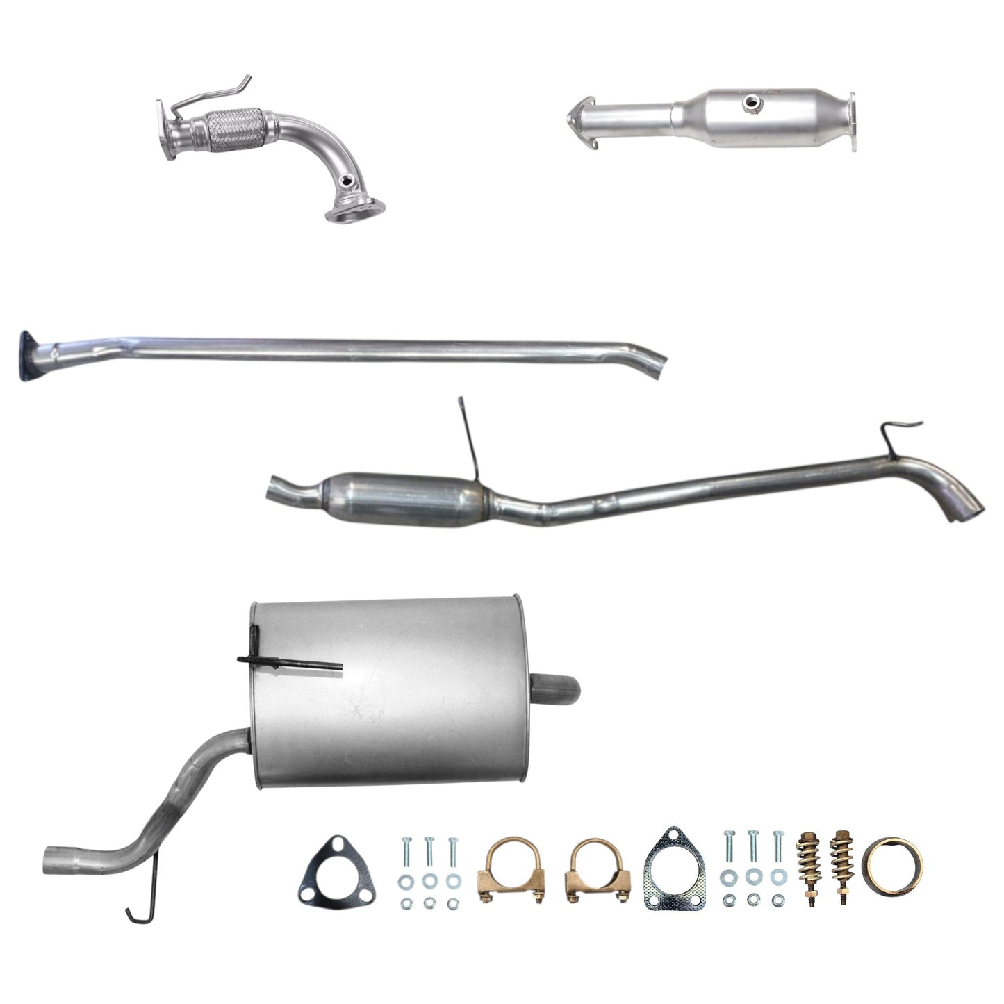 Honda Accord 2.4L (2003-2005) (Sedan Only) Flex Pipe, Catalytic Converter, Resonator and Muffler