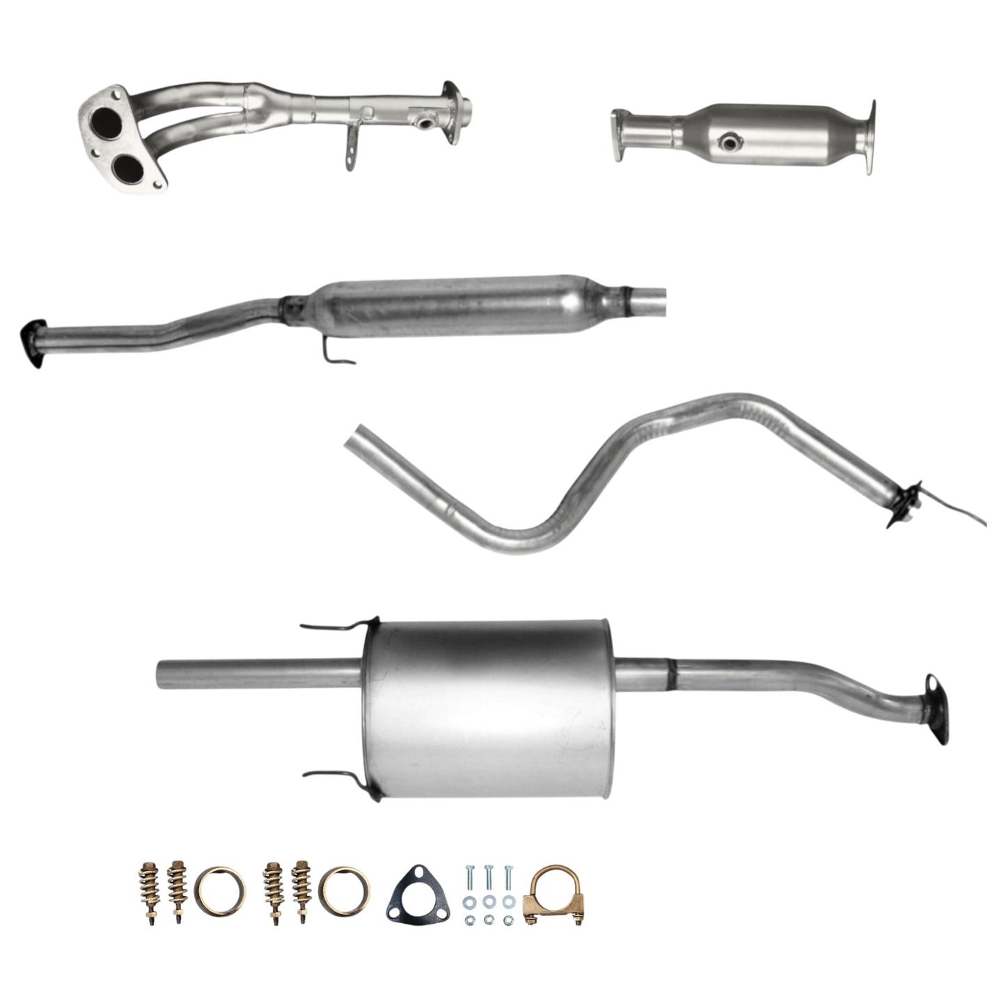 Acura EL 1.6L (1999, 2000) Front Y-Pipe, Catalytic Converter, Resonator and Muffler