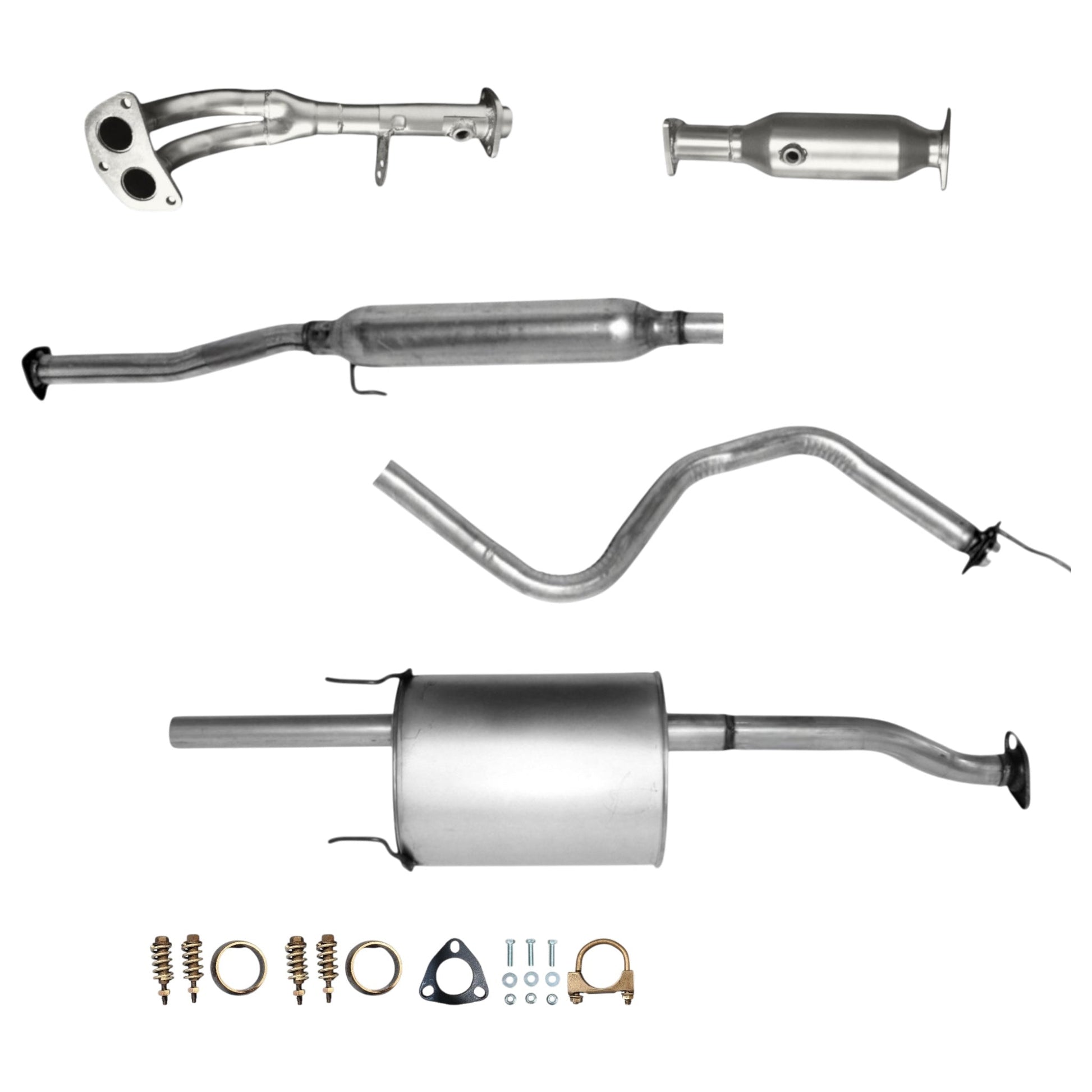Acura EL 1.6L (1999, 2000) Front Y-Pipe, Catalytic Converter, Resonator and Muffler