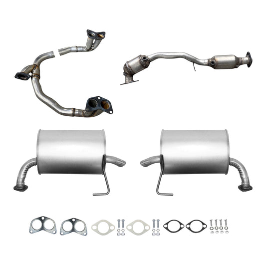 Subaru Outback 2.5L (Non-Turbo) (Except SULEV) (2005) Y-Pipe, Dual Catalytic Converter, Left & Right Mufflers