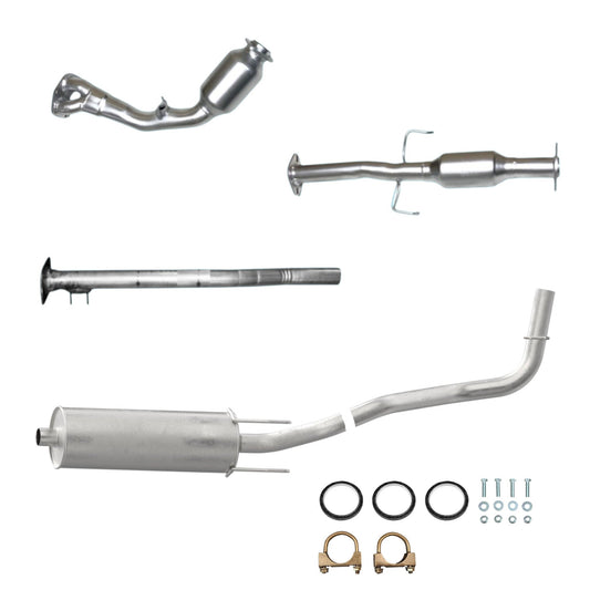 Toyota Tacoma 2.7L (2000-2004) (103.3" Wheelbase) (California Emissions System) Catalytic Converters, Muffler with Axel and Tail Pipe