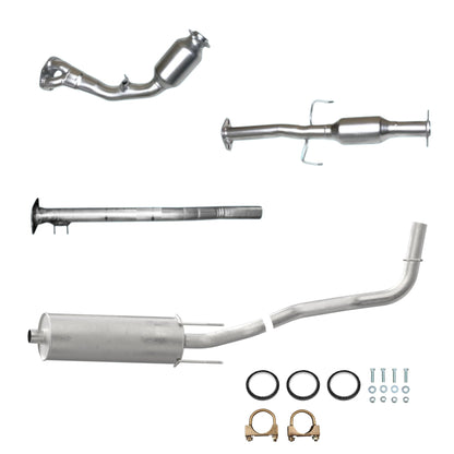 Toyota Tacoma 2.7L (2000-2004) (121.9" Wheelbase) (California Emissions System) Catalytic Converters, Muffler with Axel and Tail Pipe