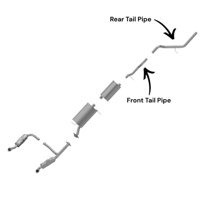 Ford Explorer 4.6L (2006-2010) Front & Rear Tail Pipes