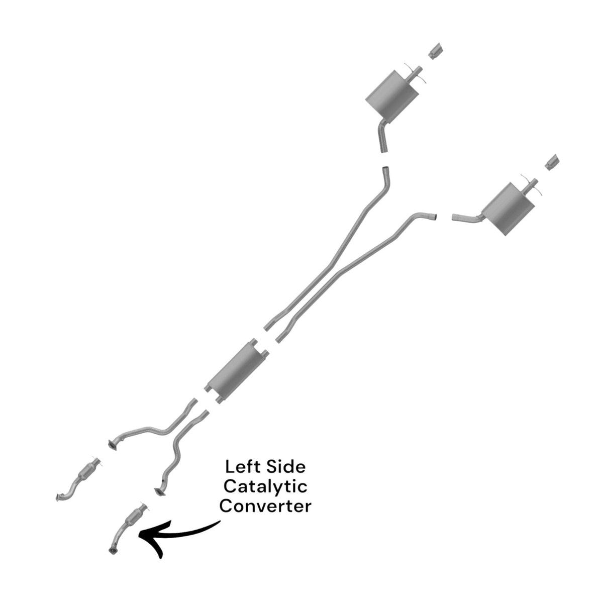 Cadillac STS 3.6L V6 (2005-2007) Driver Side Catalytic Converter 