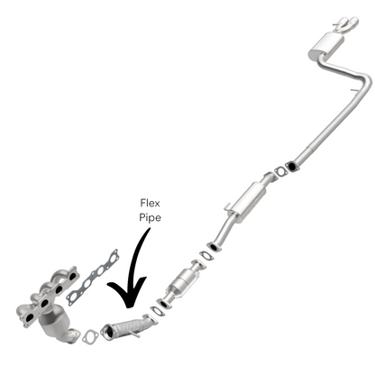 Tuyau flexible avant pour Hyundai Sonata 2.4L 2011-2014