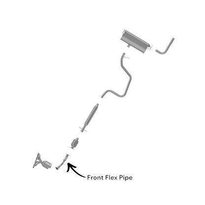 Chevrolet Malibu 2.4L (2008-2010) Front Flex Pipe