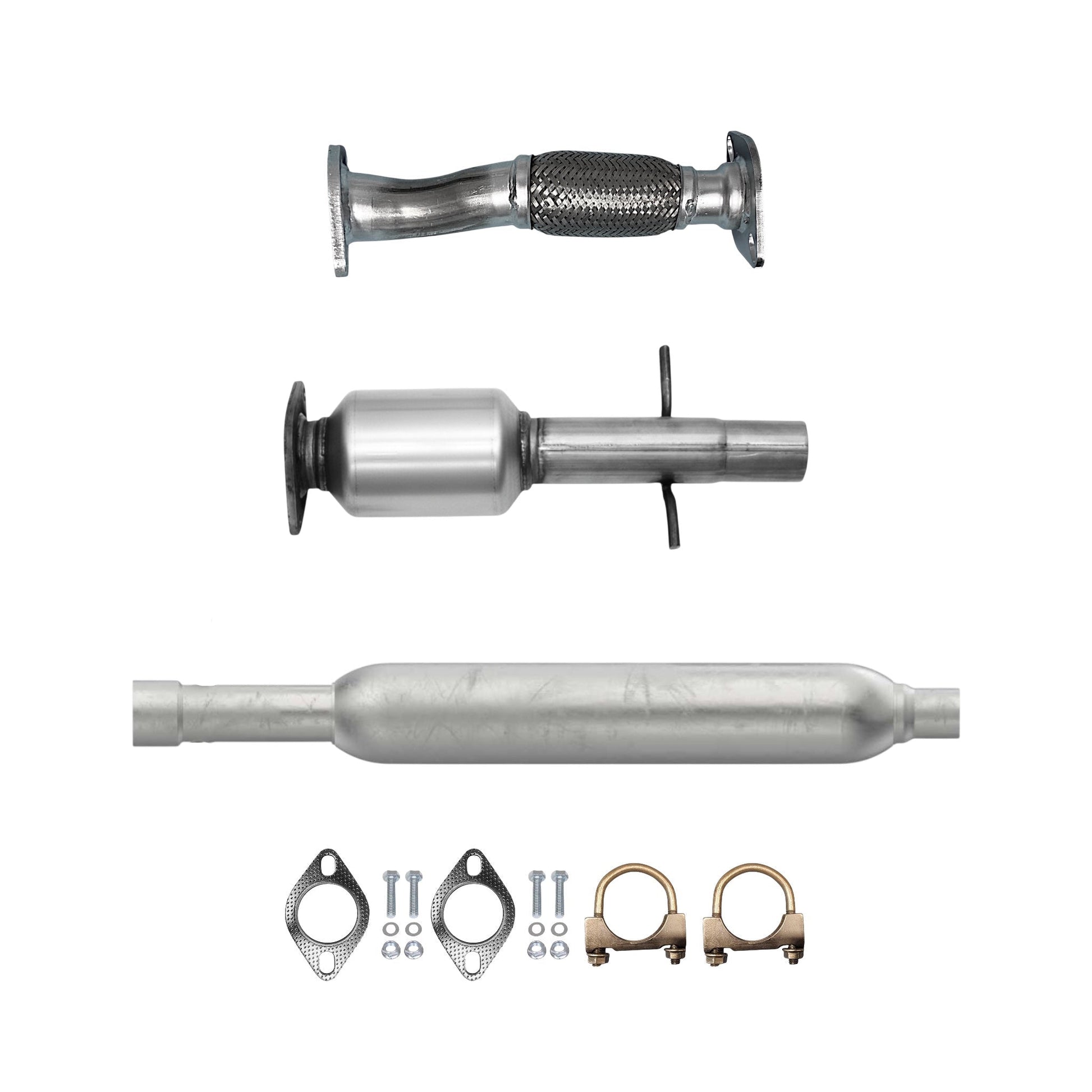 Chevrolet Malibu 2.4L (2008-2012) (Non-Hybrid) (6 Speed) Flex Pipe, Catalytic Converter, Resonator