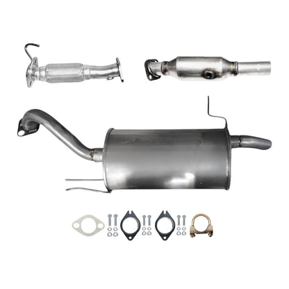 Kia Rondo 2.0L (2014) (Federal Emissions System) Flex Pipe, Catalytic Converter and Muffler