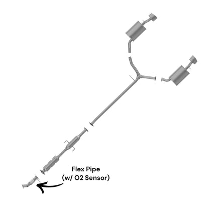 Kia Optima 2.0L Turbo (2013-2015) (Federal Emissions System) Flex Pipe with O2 Sensor