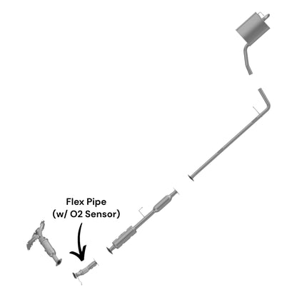 Hyundai Sonata 2.4L (2011-2014) (Non-Hybrid) Flex Pipe with O2 Sensor