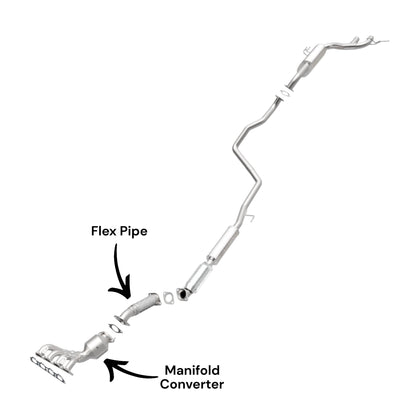 Hyundai Veloster 1.6L Non-Turbo (2012-2017) Manifold Converter and Flex Pipe