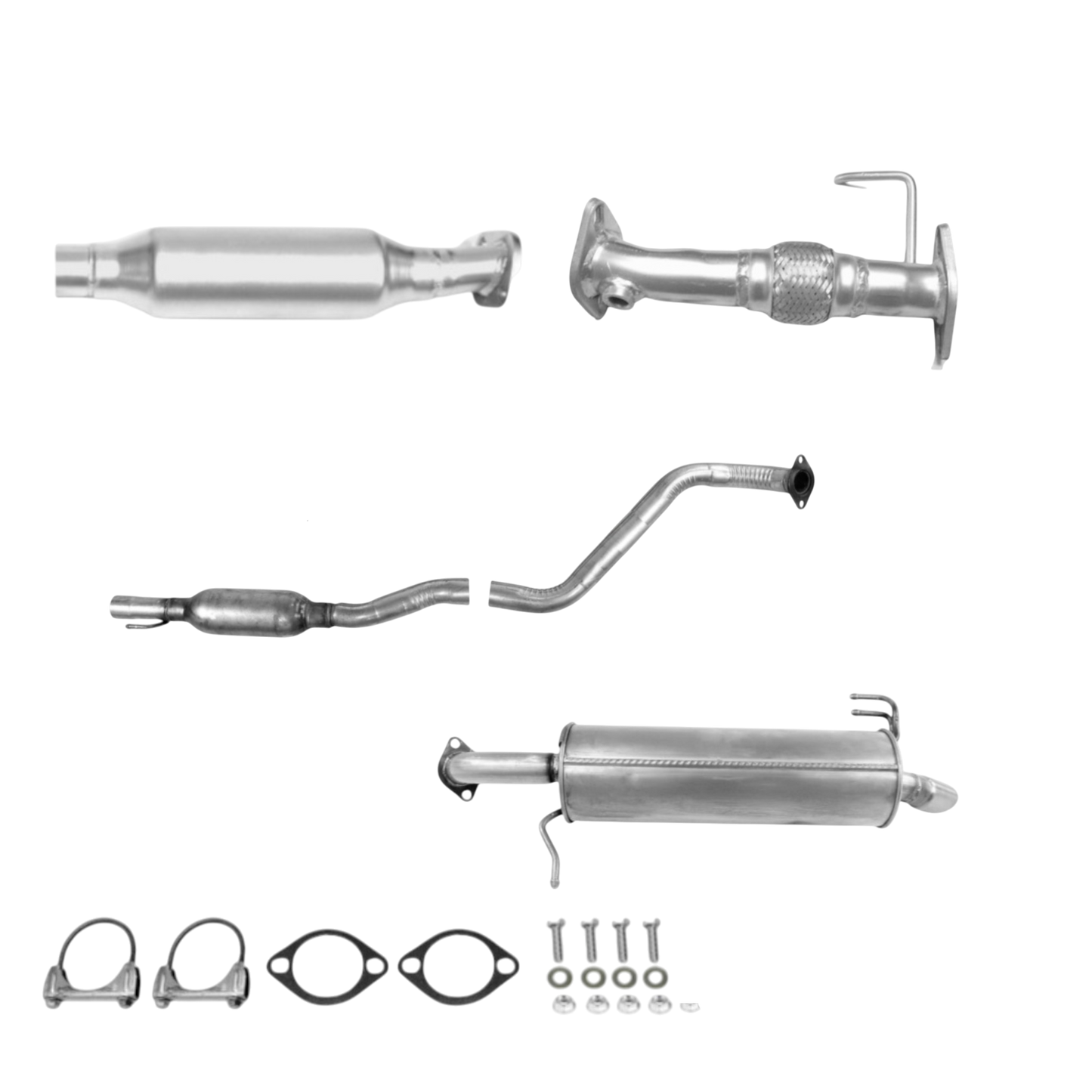 Kia Rio 1.6L (2012-2017) (Hatchback) Flex Pipe, Catalytic Converter, Resonator and Muffler
