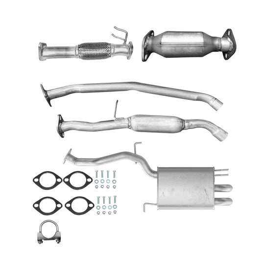 Hyundai Santa Fe 2.4L 2010-2012 Flex Pipe, Converter, Resonator and Muffler