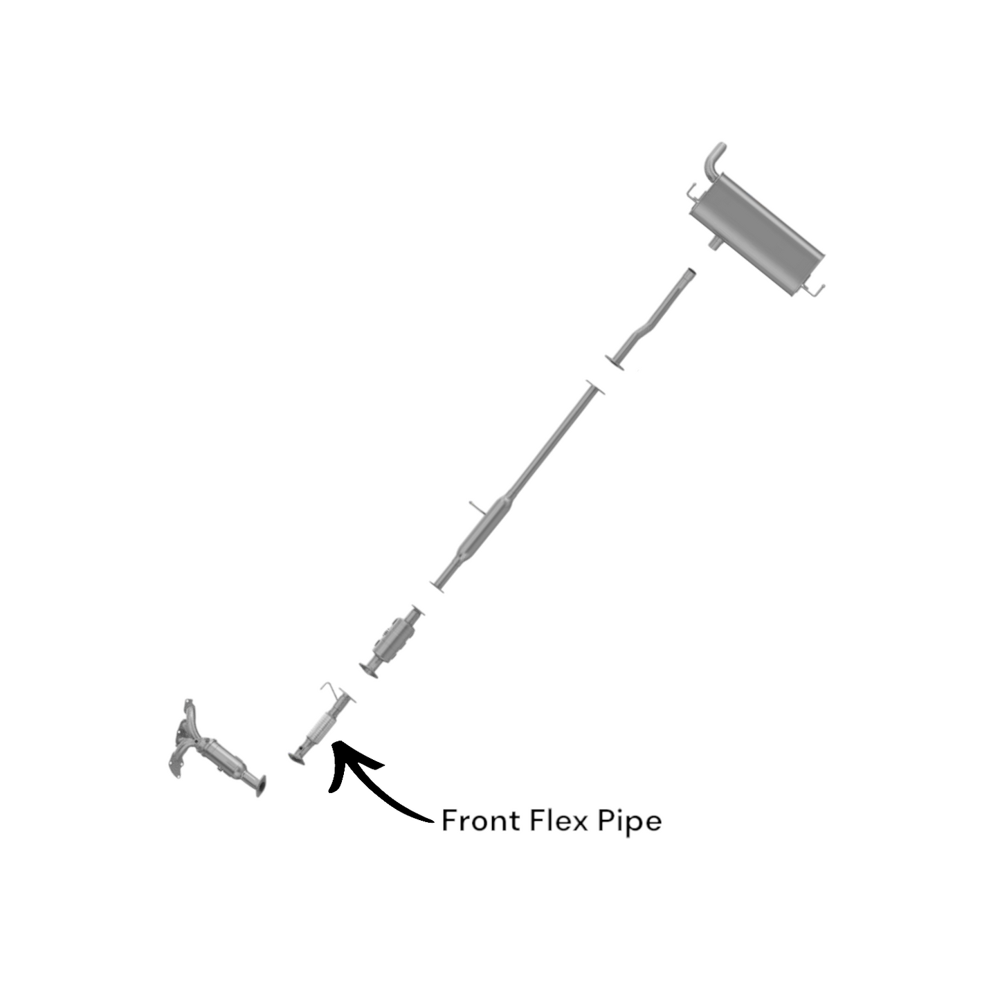 Hyundai Tucson 2.4L (2010-2013) Front Flex Pipe