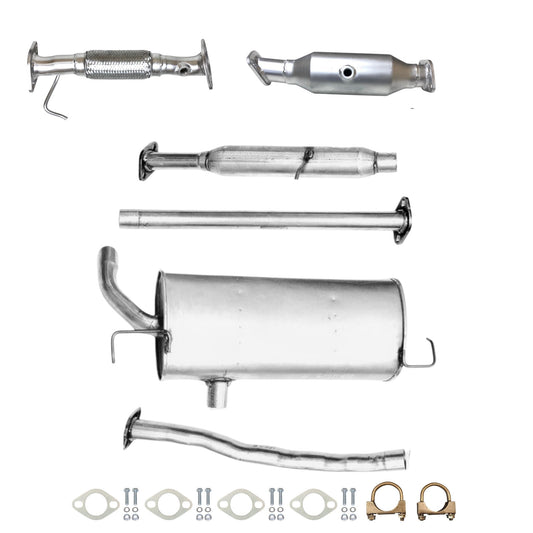Kia Sportage 2.4L (2011-2016) (Federal Emissions System) Flex Pipe, Catalytic Converter, Resonator and Muffler with Axel Pipe
