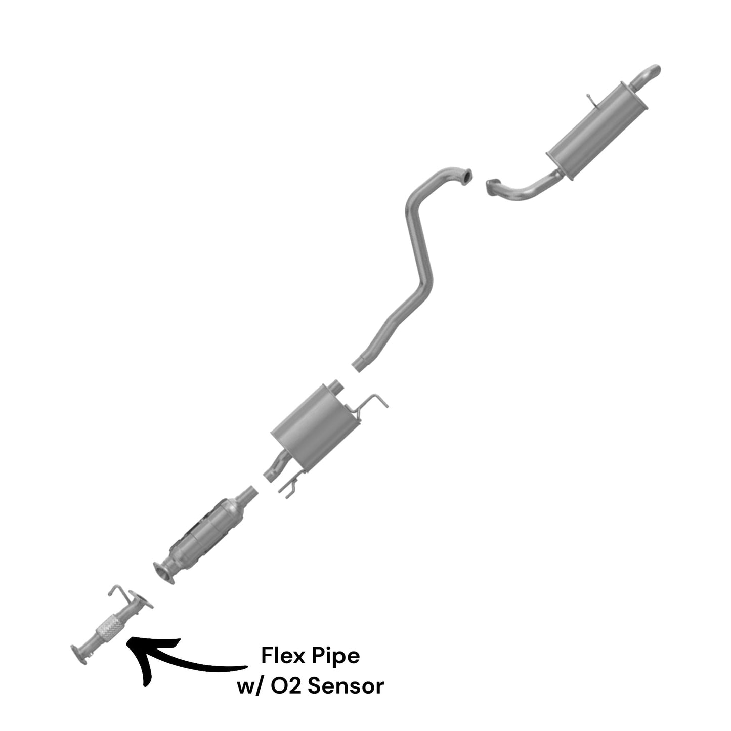 Kia Soul 2.0L (2014-2016) Flex Pipe With O2 Sensor
