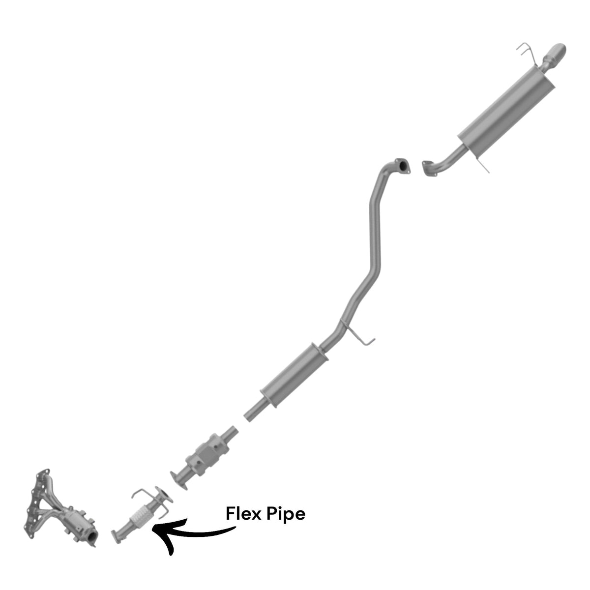Kia Soul 1.6L (2012, 2013) Flex Pipe