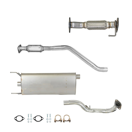Kia Sorento 2.4L (2014-2015) Flex Pipe, Catalytic Converter and Muffler with Axel Pipe