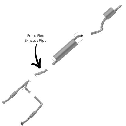 Tuyau d'échappement flexible avant pour Chrysler Aspen 5.7L 2007-2008