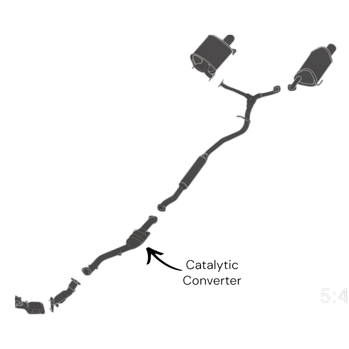 Subaru Forester 2.0L Turbo (2014-2018) Catalytic Converter