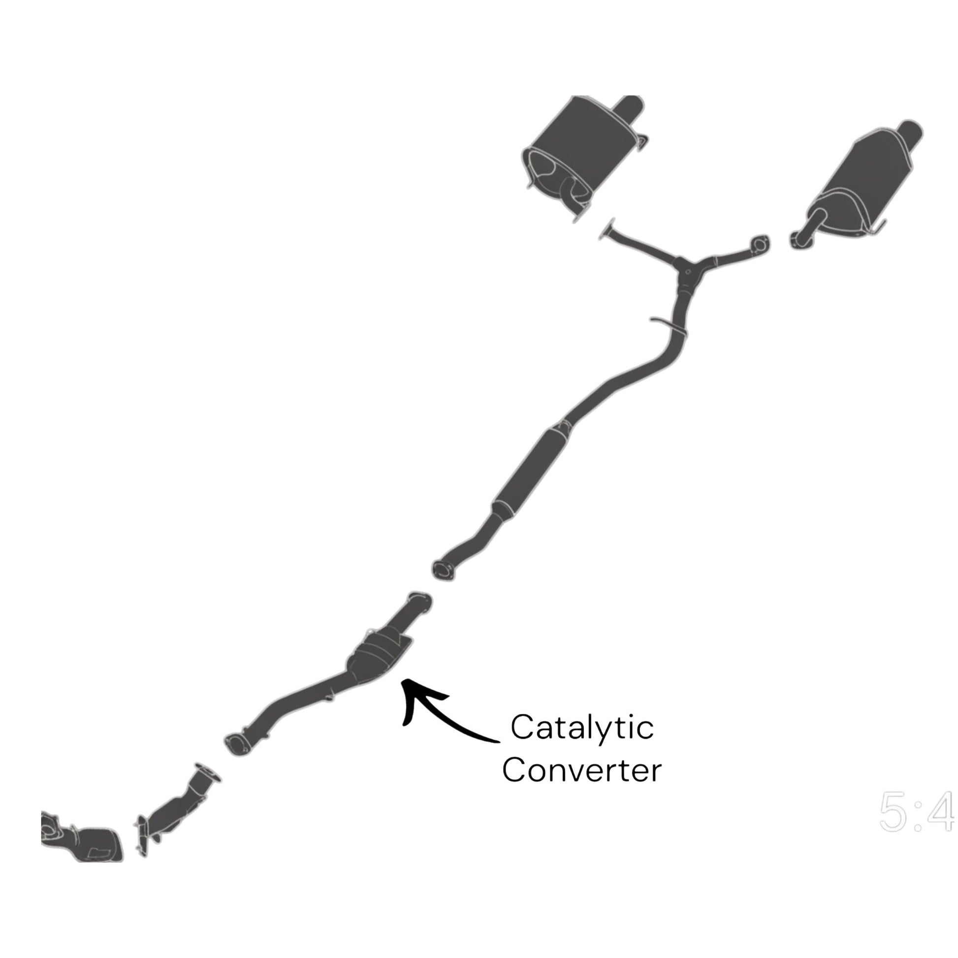 Subaru Forester 2.0L Turbo (2014-2018) Catalytic Converter