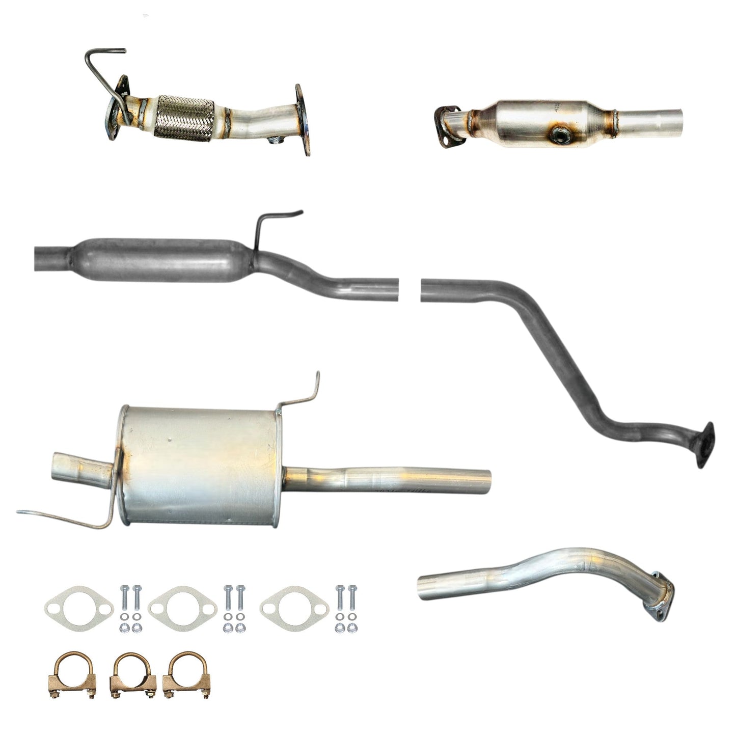 Hyundai Elantra GT 2.0L (2014) (Sedan) Flex Pipe, Catalytic Converter, Resonator and Muffler