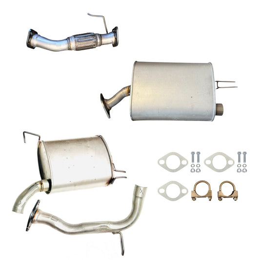 Kia Sorento 2.4L (2016-2020) (AWD) Flex Pipe, Middle Muffler and Rear Muffler