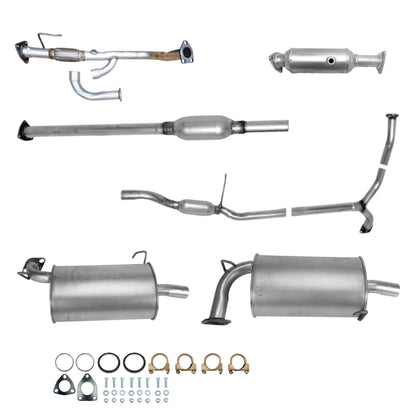 Honda Accord 3.0L (1998-2002) (4-Door) Flex Pipe, Catalytic Converter, Resonator, Y-Pipe Resonator and Both side Mufflers