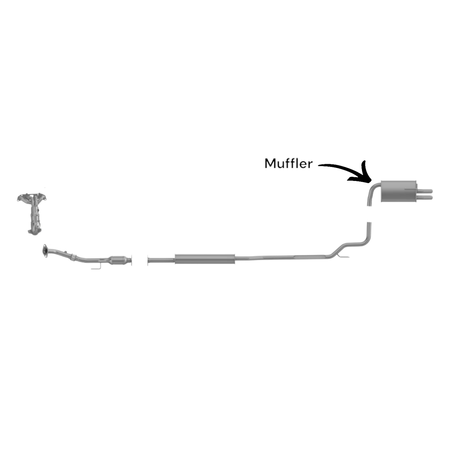 Nissan Altima 2.5L (2002-2006) Muffler