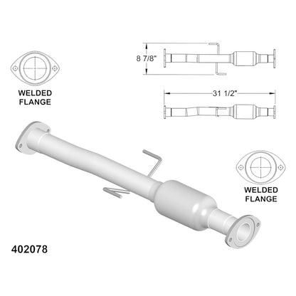 53432 - Toyota Tacoma 3.4L (2001-2004) V6 4WD/RWD 103.3/121.9 Wheelbase Catalytic Converter