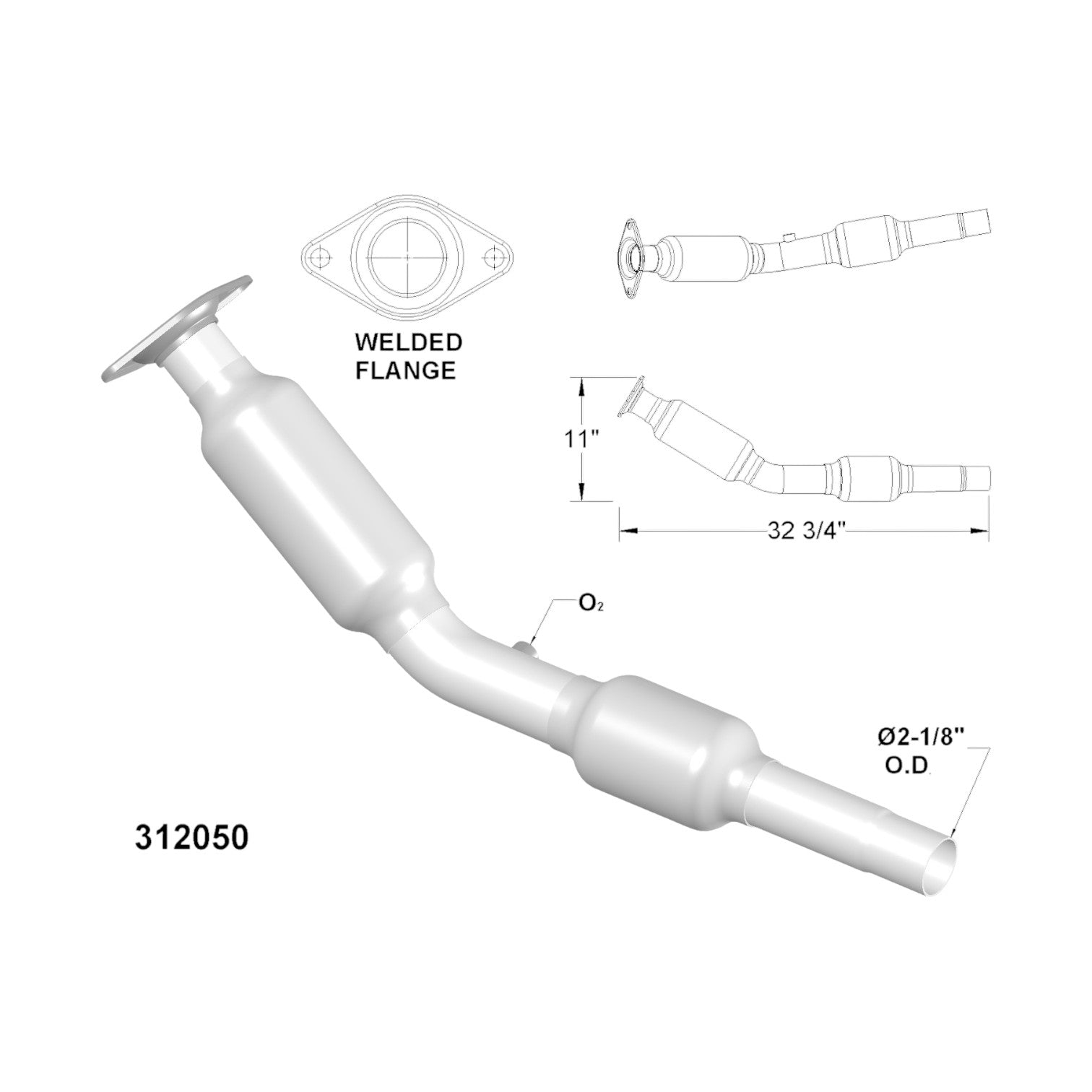 Pontiac Vibe 1.8L FWD (2003-2008) Catalytic Converter