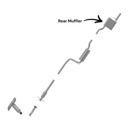 Ford Focus 2.0L (2005-2007) (Hatchback) Rear Muffler