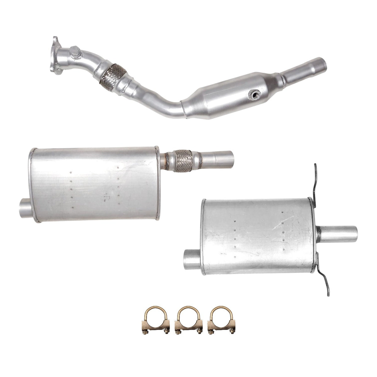 Chrysler Pacifica 3.5L (2004-2006) Catalytic Converter With Flex, Middle & Rear Mufflers