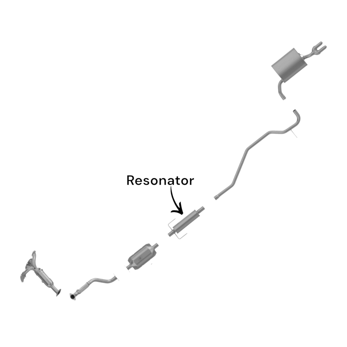 Lincoln MKZ 2.5L (2011-2012) (FULL HYBRID) Resonator Only