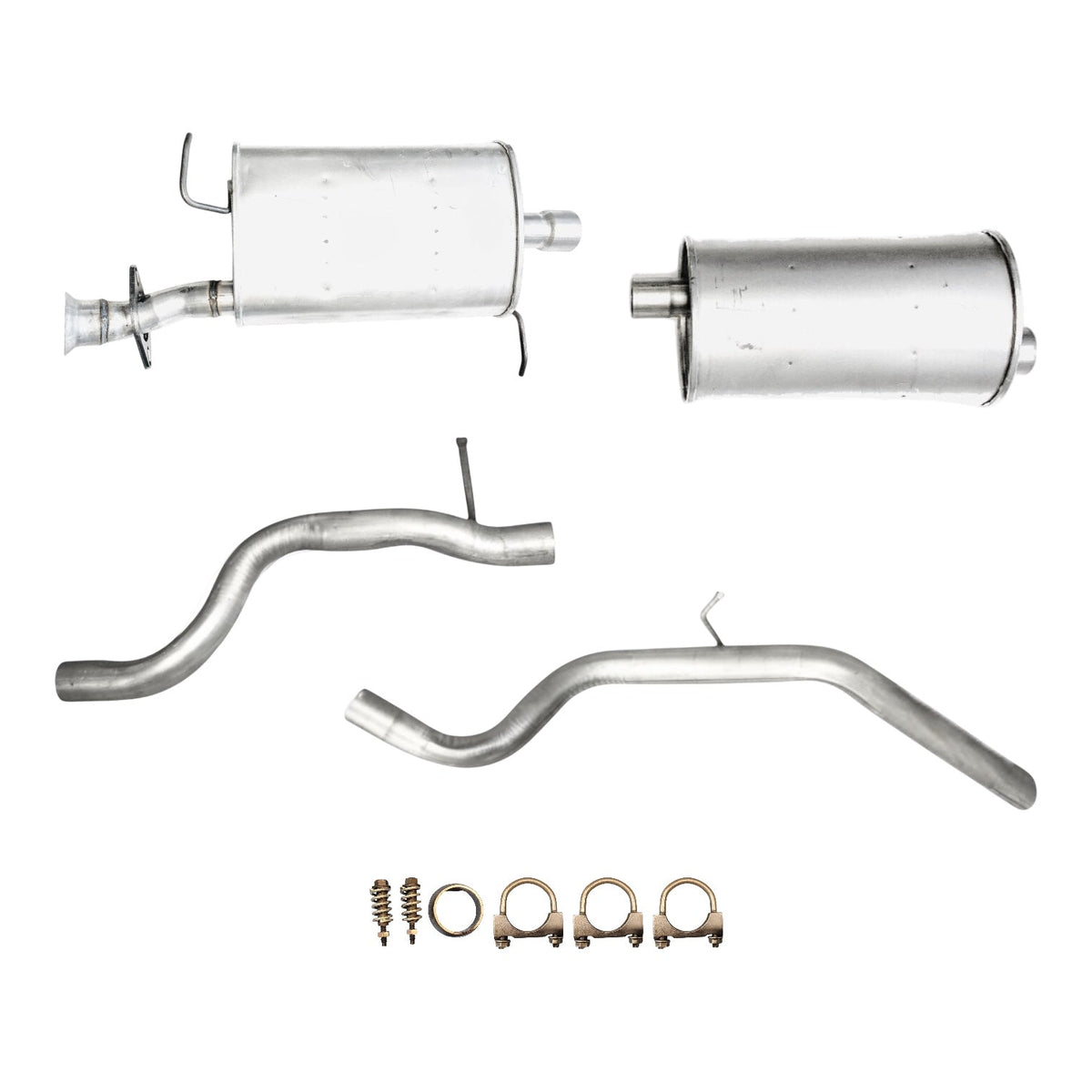 Mercury Mountaineer 4.6L (2006-2010) Front & Rear Mufflers and Front & Rear Tail Pipes
