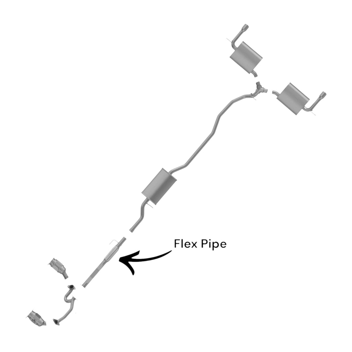 Ford Edge 3.5L (2007-2010) Flex Pipe 