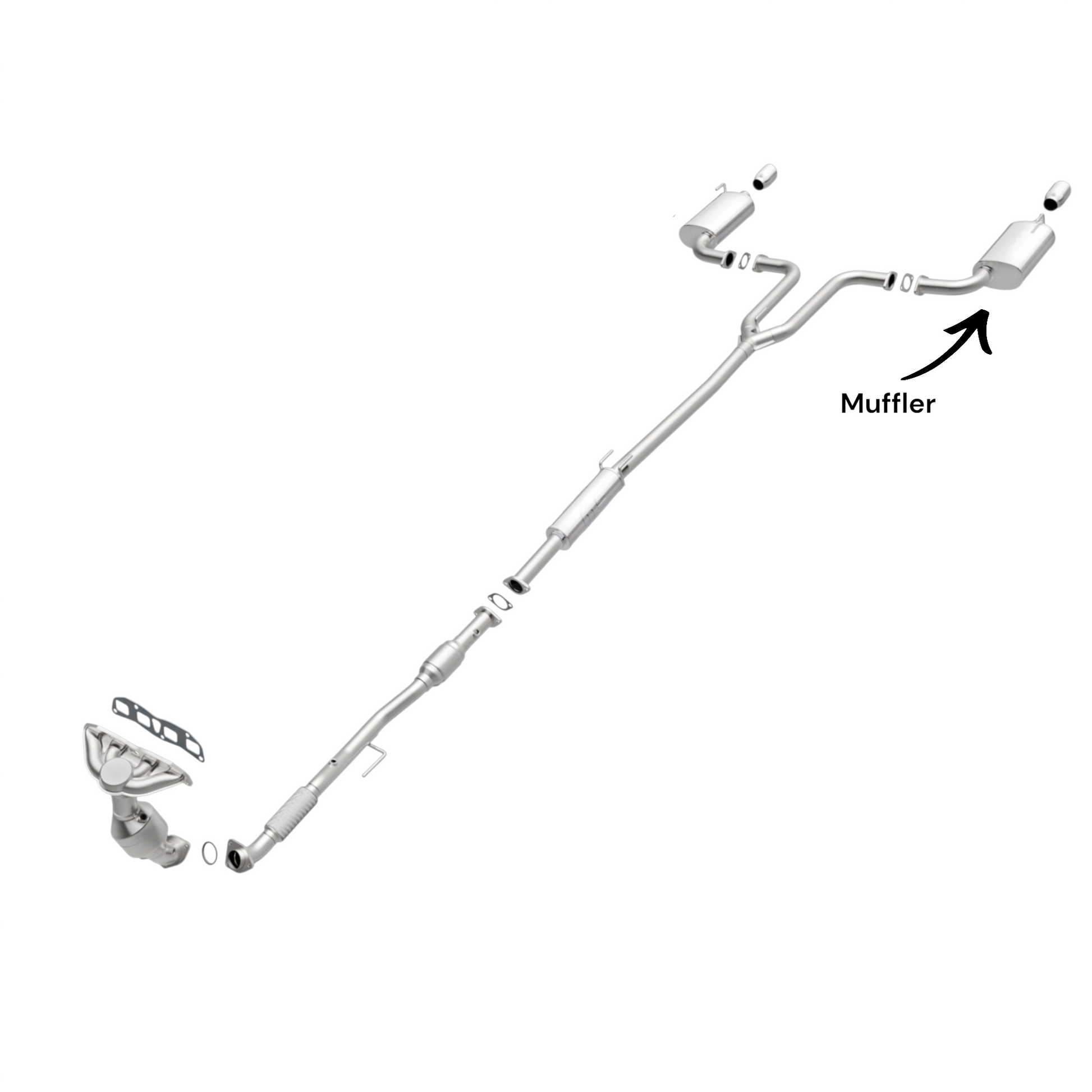 Nissan Altima 3.5L (2007-2009) Left Side Muffler