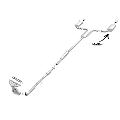 Nissan Altima 3.5L (2007-2009) Left Side Muffler