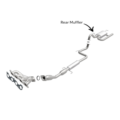 Silencieux arrière pour Toyota Yaris 1.5L (2006-2015) V4 à hayon
