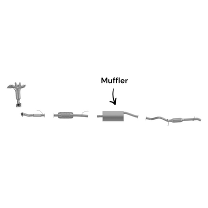 Mercury Mariner 2.3L (2006-2008) (FULL HYBRID) Muffler