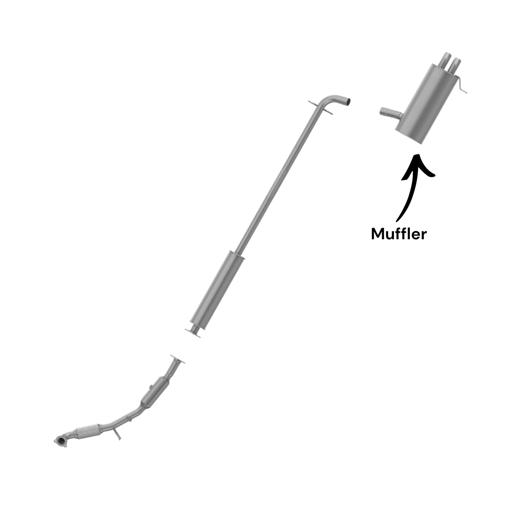 Volvo XC90 2.5L (2003-2006) (Turbo) (FWD) Muffler