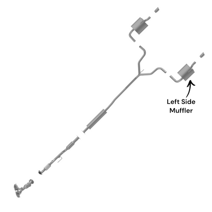 Nissan Altima 2.5L (2009-2018) (Non-Hybrid) (Sedan Only) Left Side Muffler