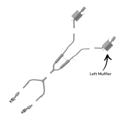 Infiniti G37 3.7L (2009-2013) (Sedan) Left Side Muffler 